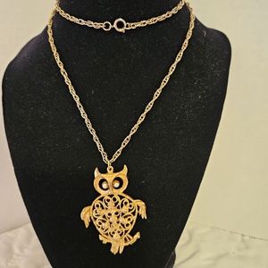 VINTAGE GOLD HOOT OWL